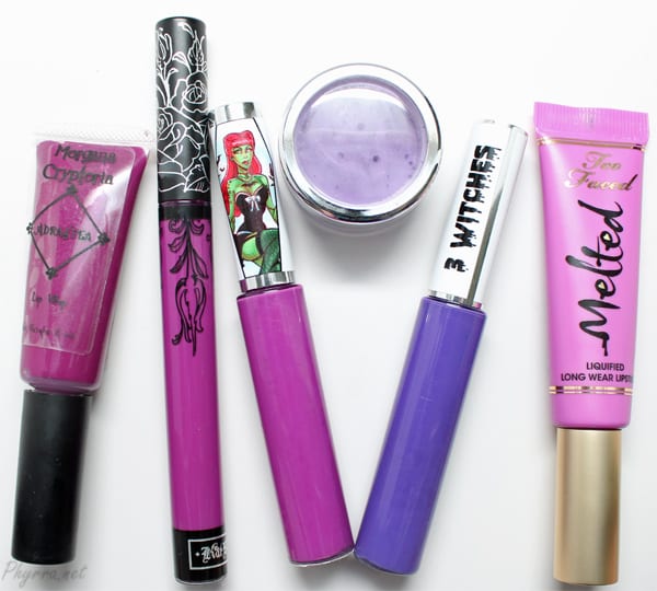 Purple Lipsticks and Blushes