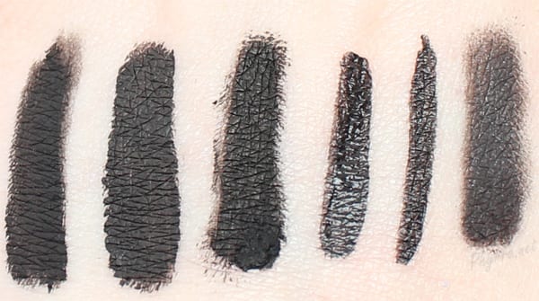 Best Cruelty Free Black Eyeliners Swatches