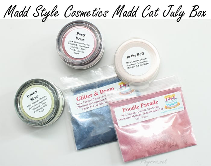 Madd Style Cosmetics Madd Cat July Box Swatches Review