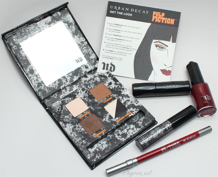 Urban Decay Pulp Fiction Mrs. Mia Wallace Collection Video Review Swatches