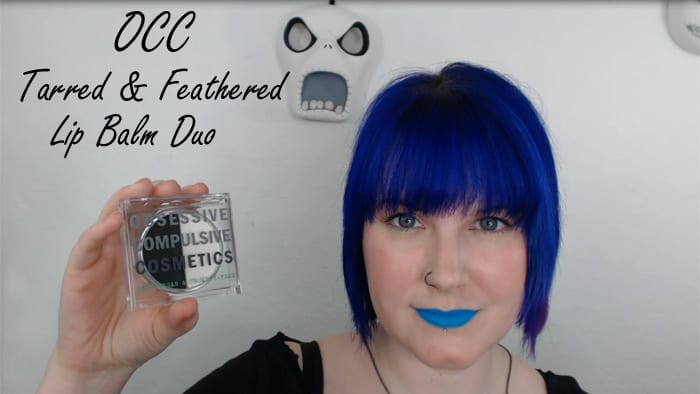 Obsessive Compulsive Cosmetics Tarred & Feathered Color Correcting Lip Balm Duo Review Video swatches
