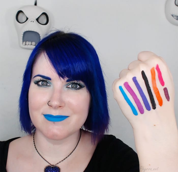 Pretty Zombie Lipstick Swatches