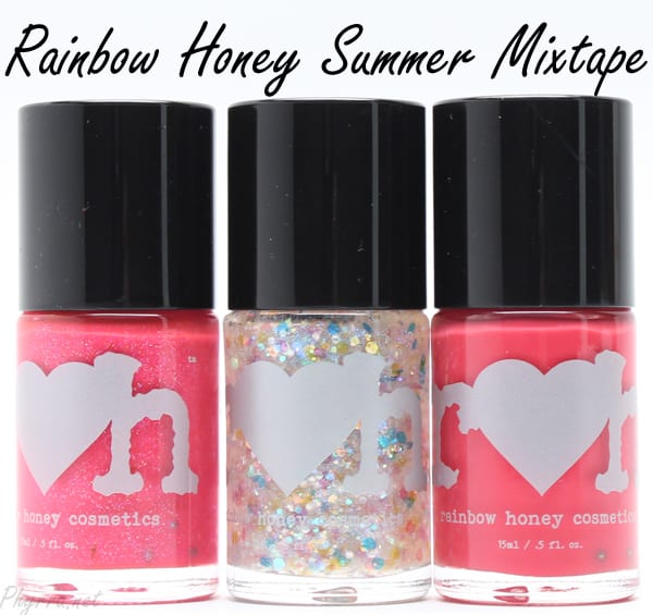 Rainbow Honey Summer Mixtapes Vegan Nail Polish Review and Swatches