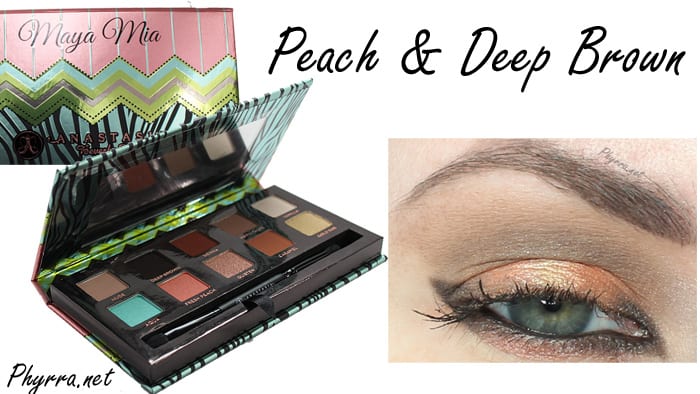 Anastasia Maya Mia Peach and Deep Brown Tutorial