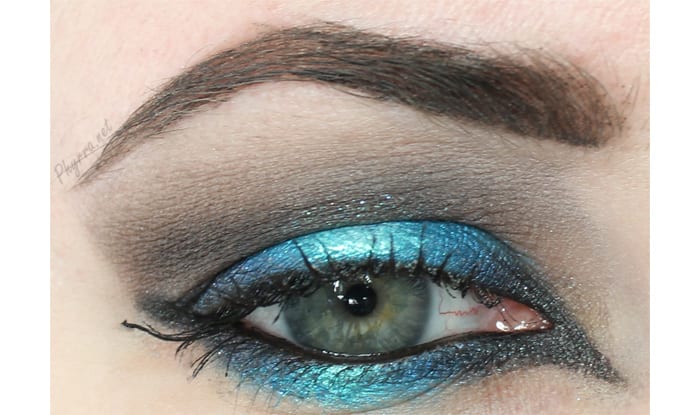 Saucebox Snowflake and Almond were used with Sugarpill Soot & Stars, Afterparty and Lumi. See it here.