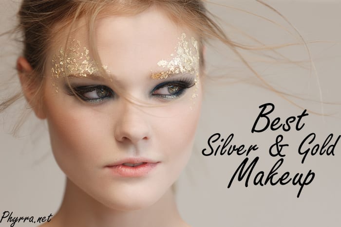 metallic gold eye makeup