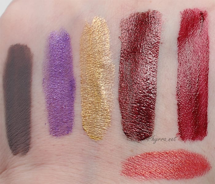 More Lip Product Swatches