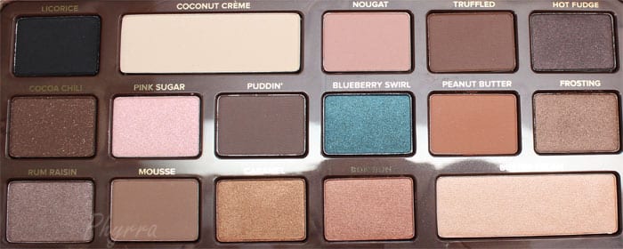 Too Faced Semi-Sweet Chocolate Bar Review Swatches Comparison