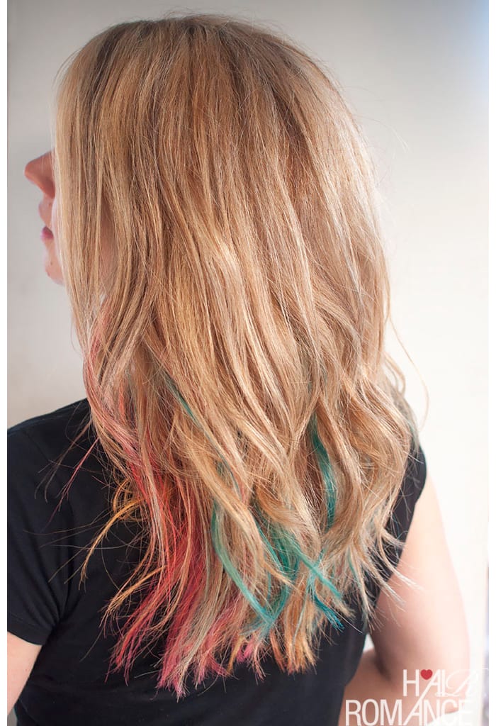 How to rainbow color your hair for the weekend