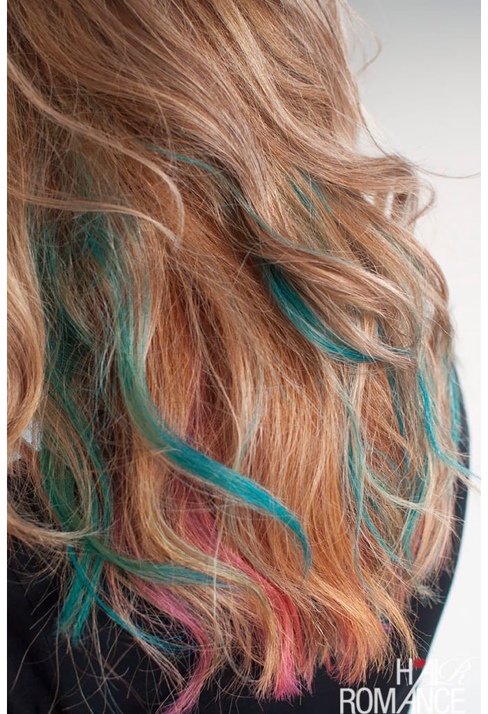 How to rainbow color your hair for the weekend