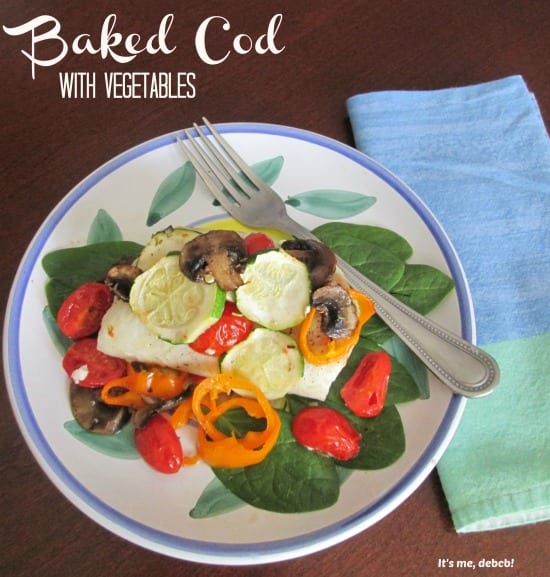 Baked Cod with Vegetables by Deb