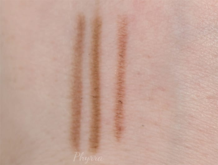 Blonde Brow Pencil Swatches