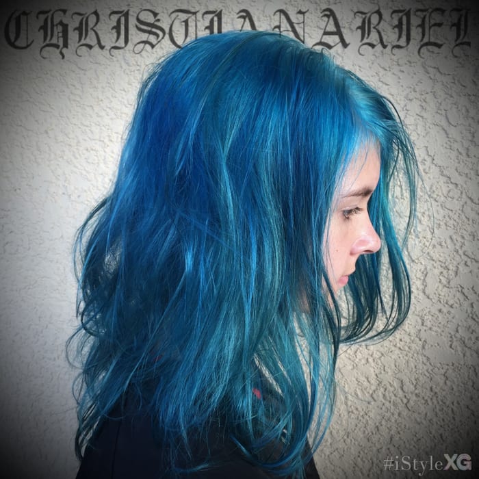 Blue Hair by Christian Ariel at iStyleXG