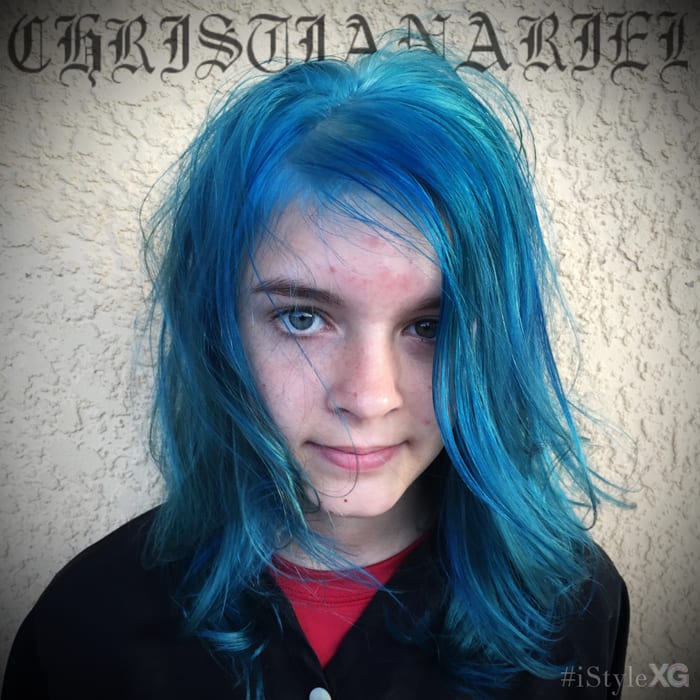 Blue Hair by Christian Ariel at iStyleXG