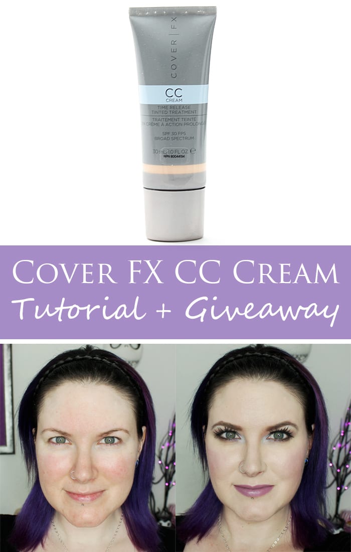 Cover FX CC Cream Tutorial and Giveaway