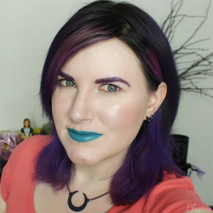 Wearing MBA Teal With It Lipstick