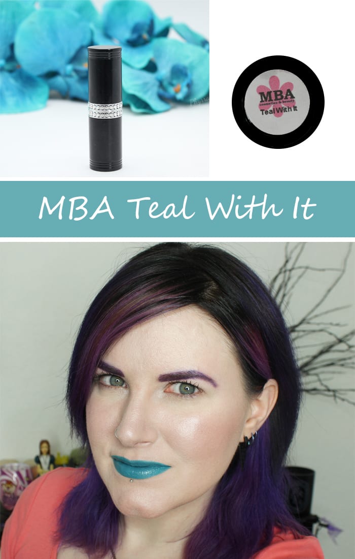 MBA Teal With It Lipstick