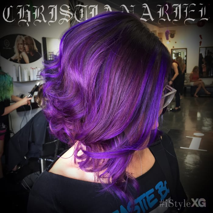 Purple Hair by Christian at iStyleXG