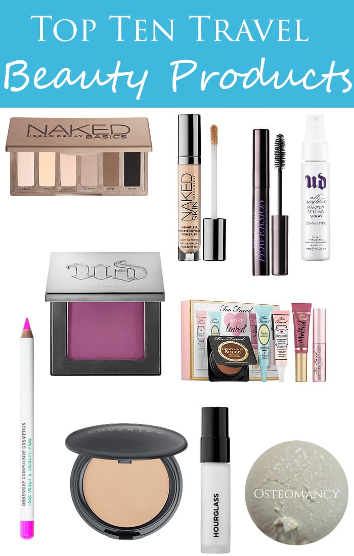 Top Ten Travel Beauty Products - Cruelty Free and Vegan