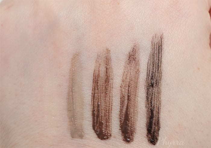 Urban Decay Brow Tamer Swatches