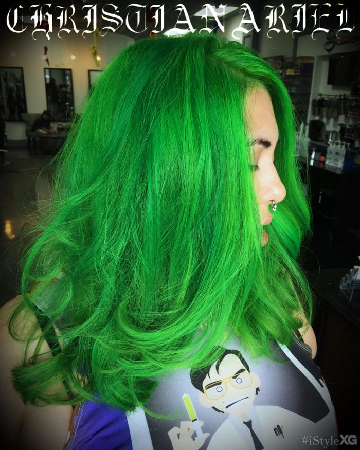 Green Pravana Hair