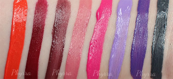 Nyx Liquid Suede Cream Lipstick Swatches