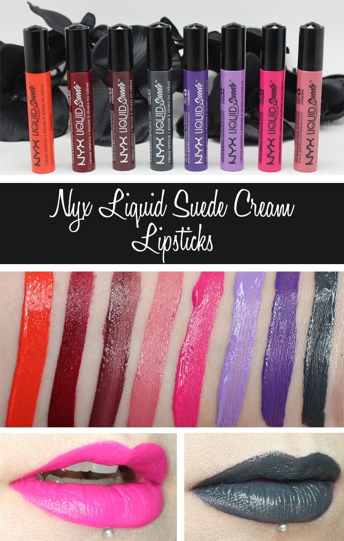  NYX PROFESSIONAL MAKEUP Liquid Suede Cream Lipstick - Pink  Lust (Hot Pink) : Beauty & Personal Care