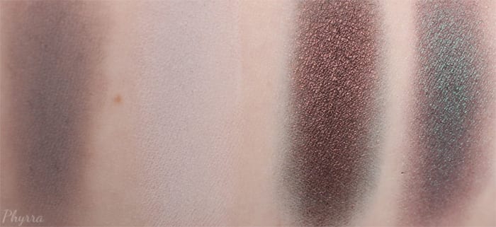 Grey and Copper swatches