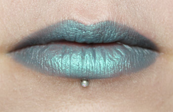 House of Uni Mystique Lipstick with Sugarpill Lumi on top