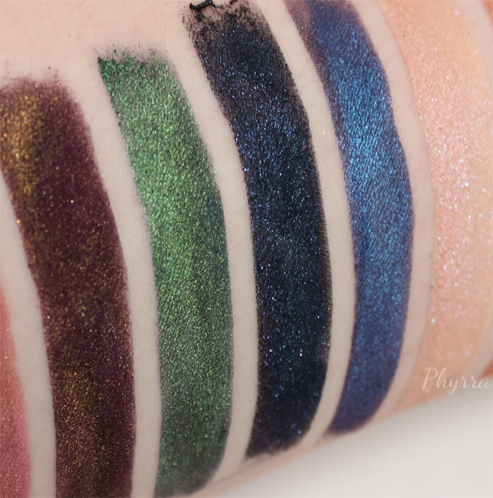 Femme Fatale Eyeshadow Swatches