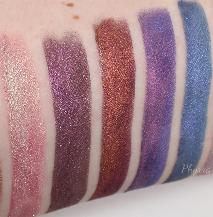 Femme Fatale Eyeshadow Swatches