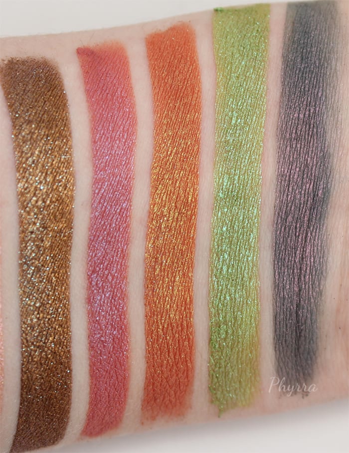 Femme Fatale Eyeshadow Swatches