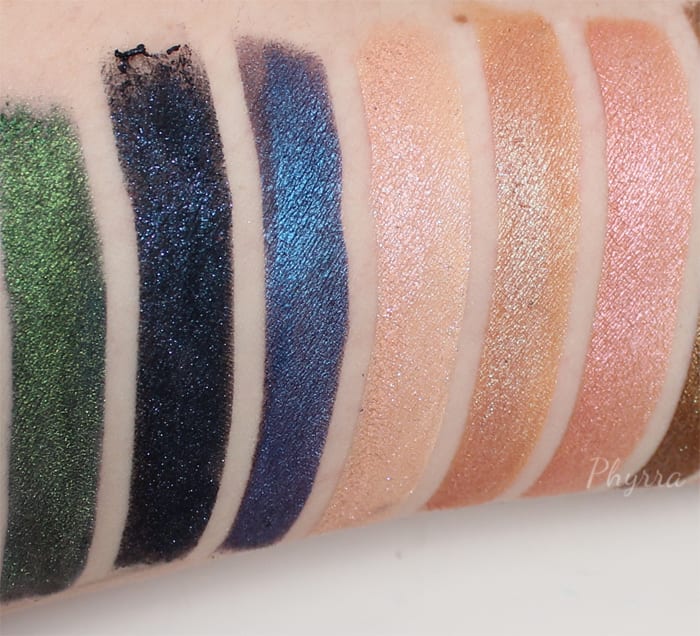 Femme Fatale Eyeshadow Swatches