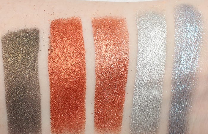 Holiday Eyeshadow Swatches