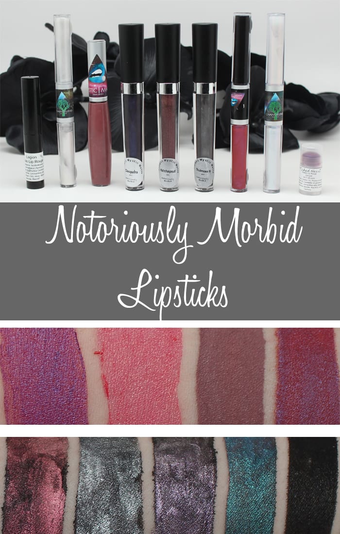 Notoriously Morbid Lipstick Swatches