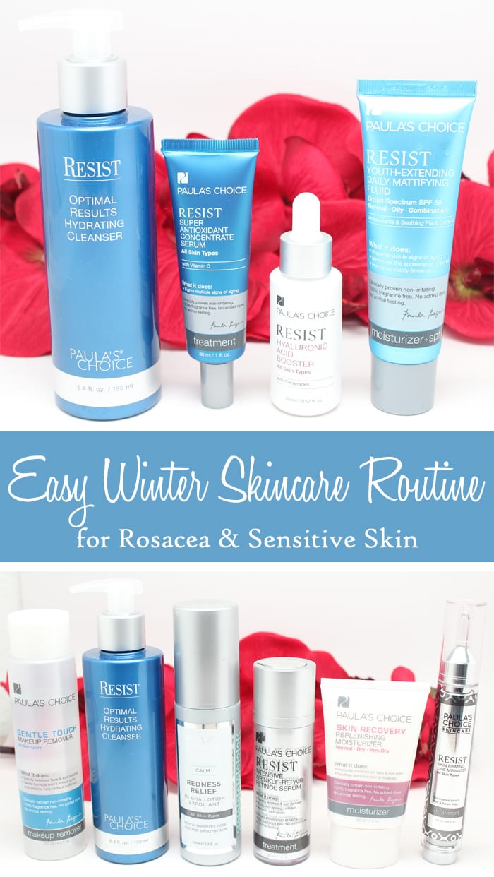 Easy Winter Skincare Routine for rosacea or sensitive skin