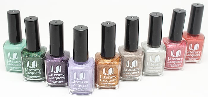 Literary Lacquers 2015 Community Collection swatches and Review