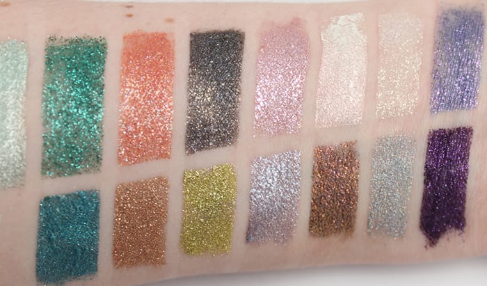 Makeup Geek Sparklers Swatches and Review