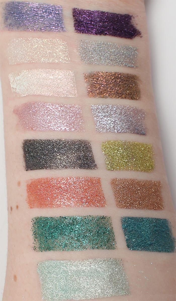 Makeup Geek Sparklers Swatches and Review