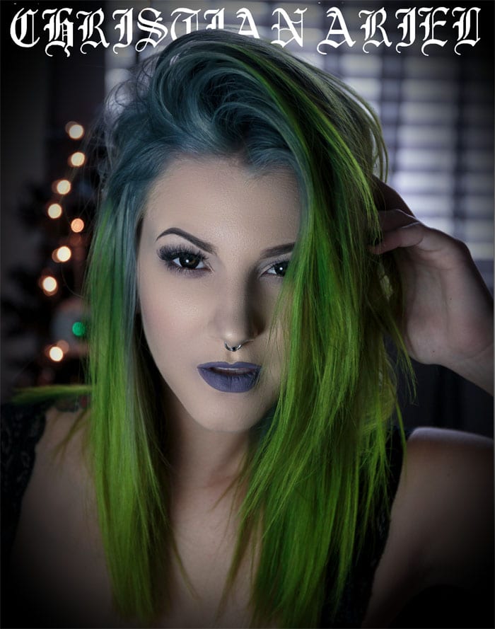 Pravana ChromaSilk Hair Color and Pravana Neons green hair style