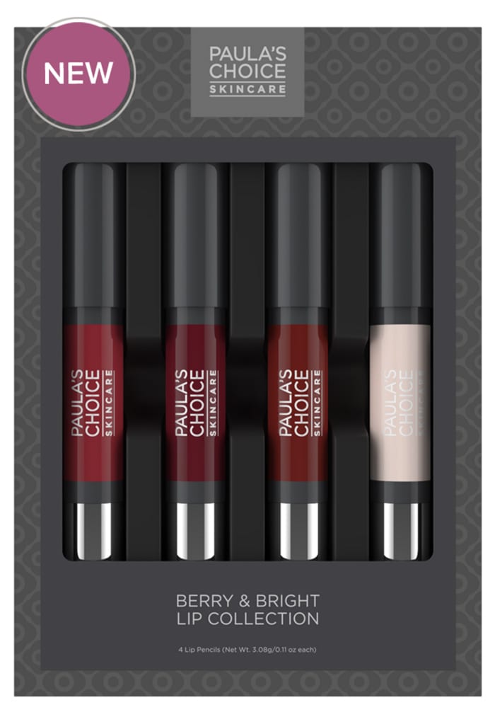 Paula's Choice Berry and Bright Lip Pencil Set Swatches