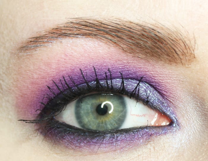 Purple Hooded Eye Makeup