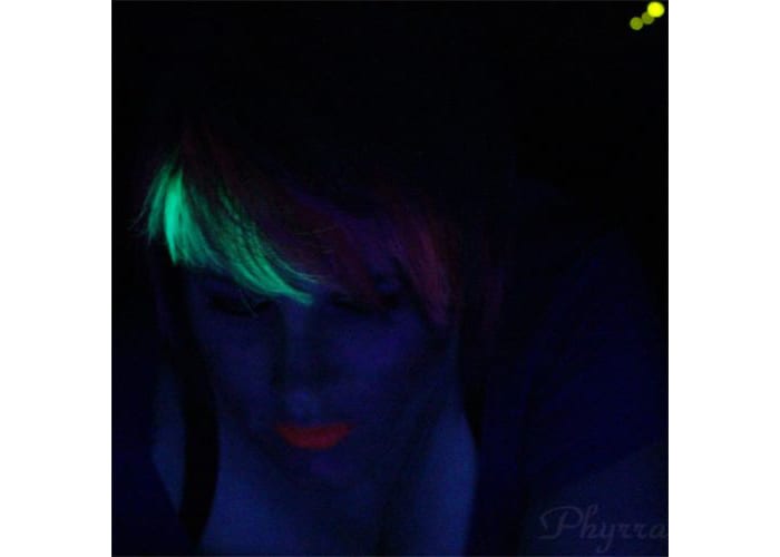 Glow in the Dark Hair with Manic Panic