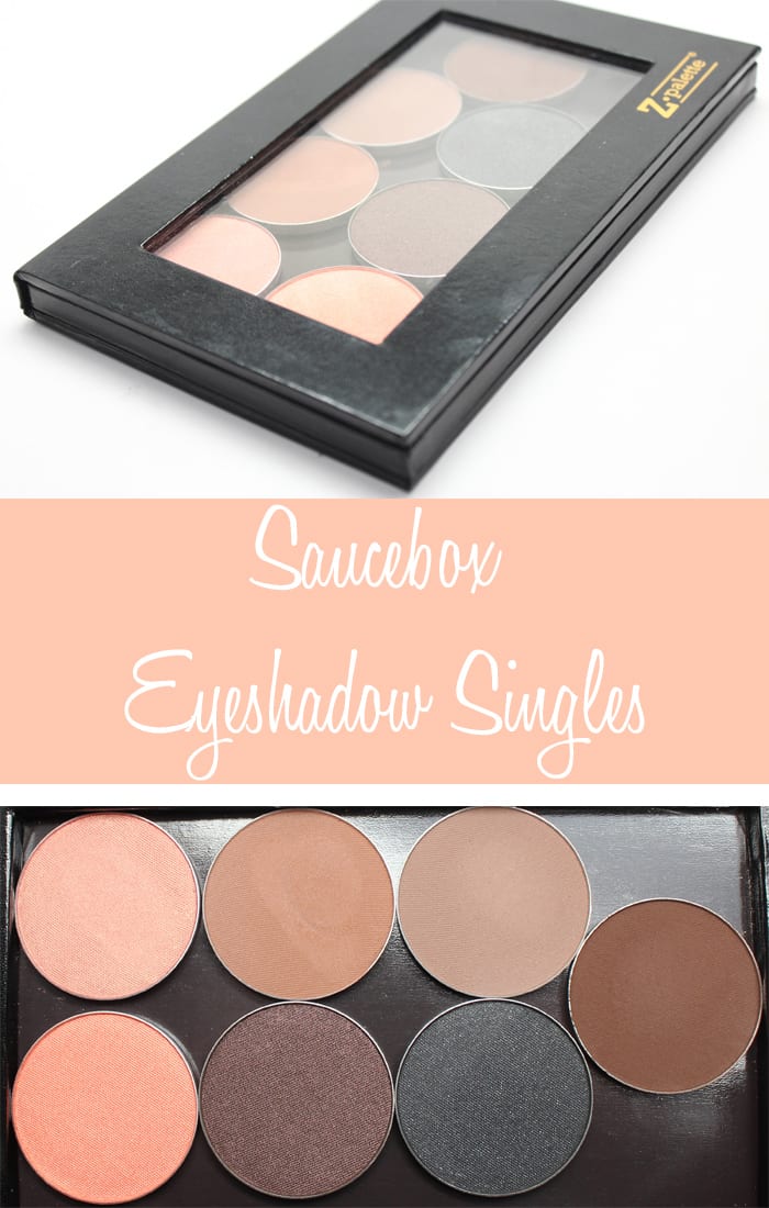 Saucebox Eyeshadow Singles swatches, review thoughts