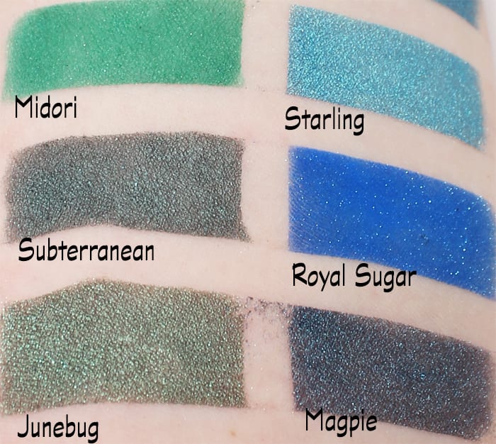 Sugarpill Greens and Blues