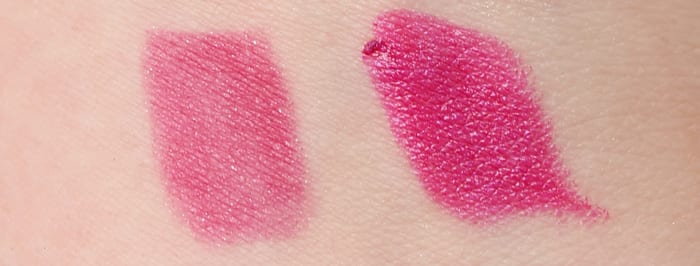 Urban Decay Firebird Pencil and Lipstick Swatch