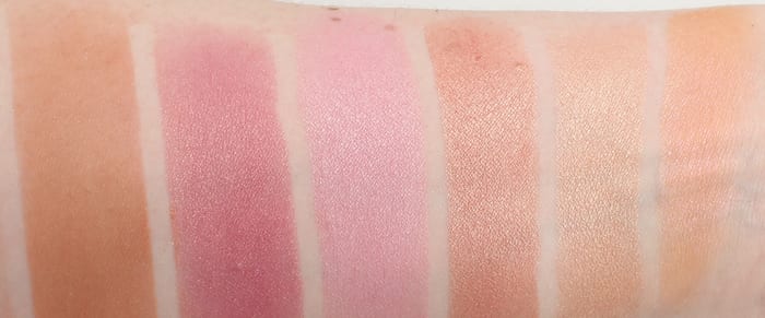 Urban Decay Gwen Stefani Blush Palette swatches