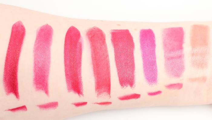 Urban Decay Gwen Stefani Lipstick swatches