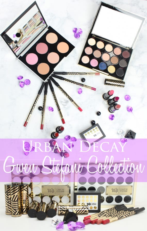 Urban Decay Gwen Stefani Makeup Collection Swatched on Pale Skin