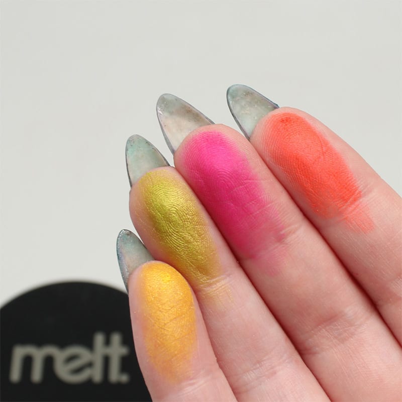 Melt Cosmetics Radioactive Eyeshadow Stack Review Swatches